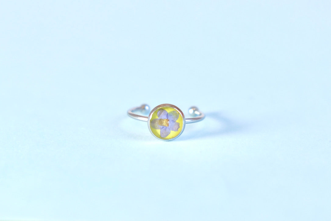 Green Forget-Me-Not Ring