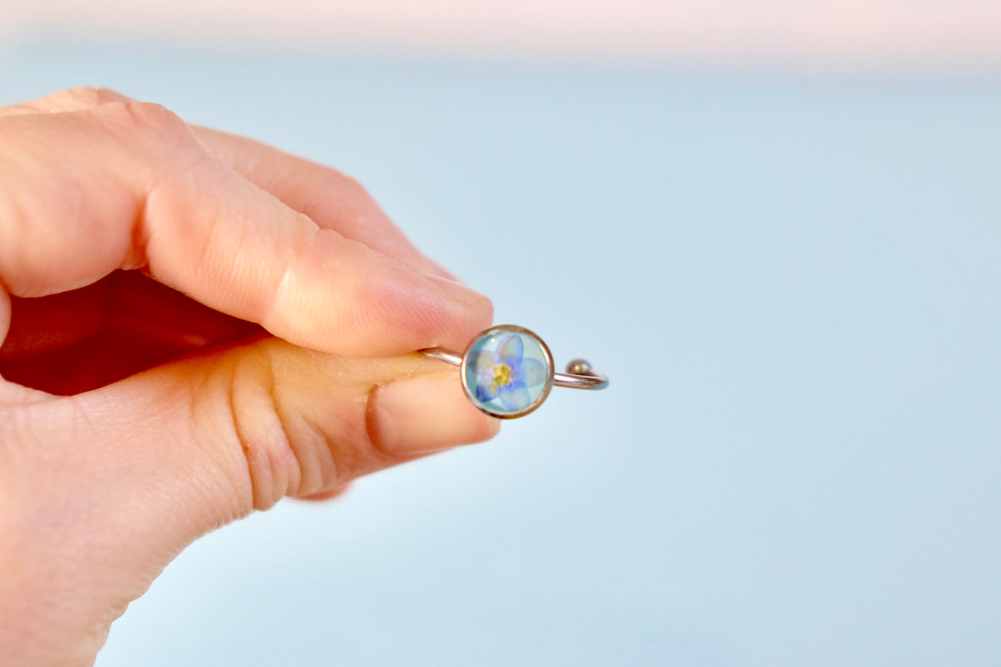 Blue Forget-Me-Not Ring