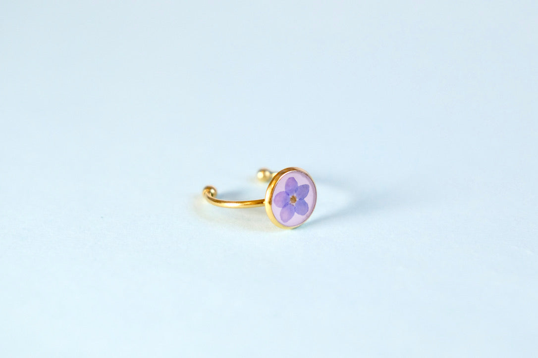Pale Pink Forget-Me-Not Ring