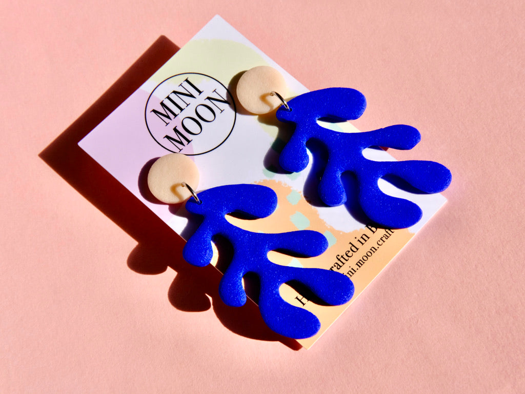 Blue Matisse Dangles