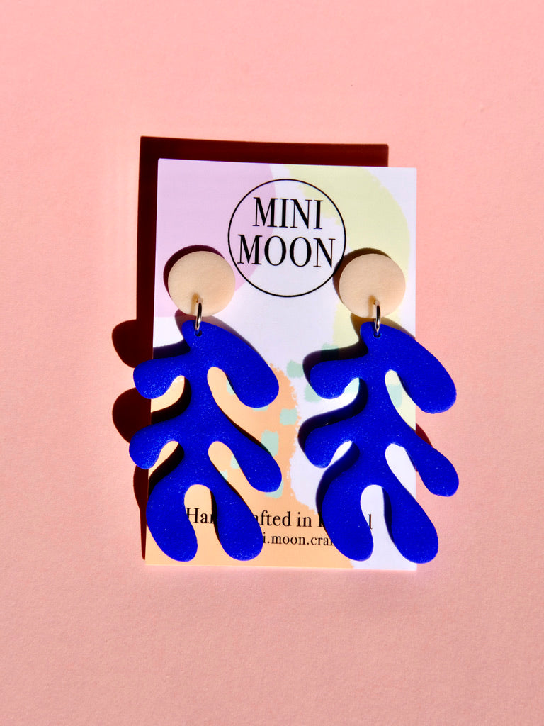 Blue Matisse Dangles