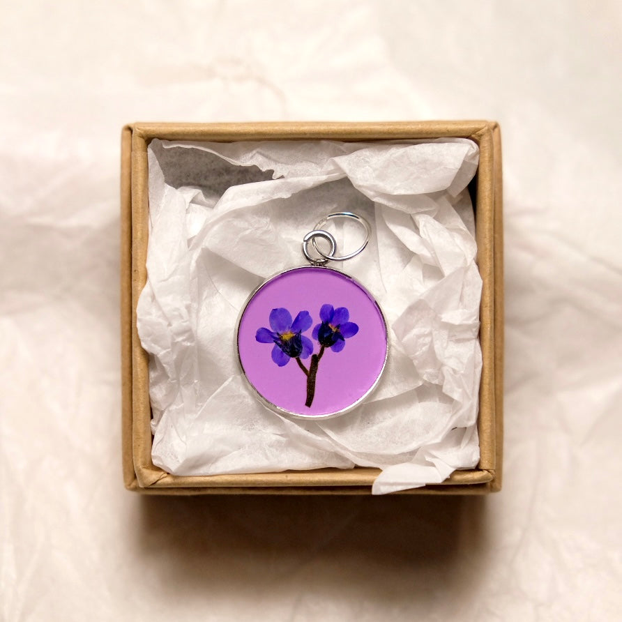 Forget-me-not Pendant - Purple