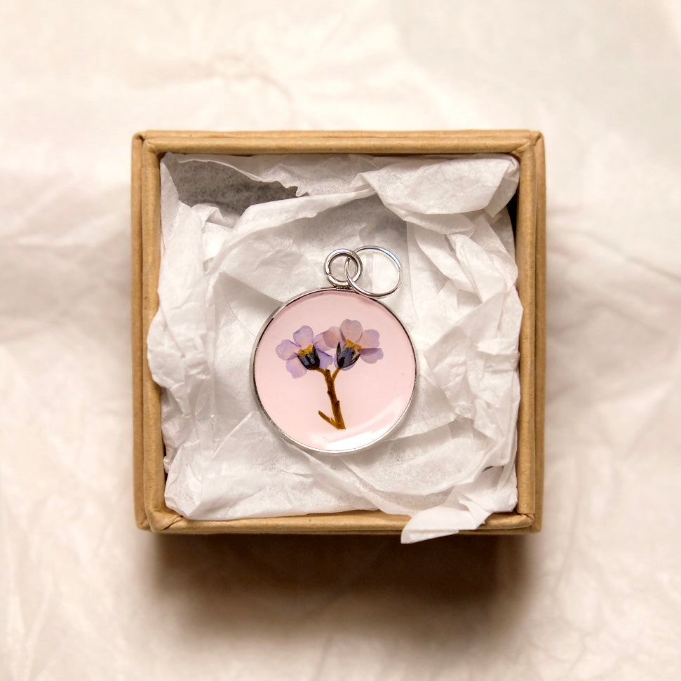 Forget-me-not Pendant - Pink