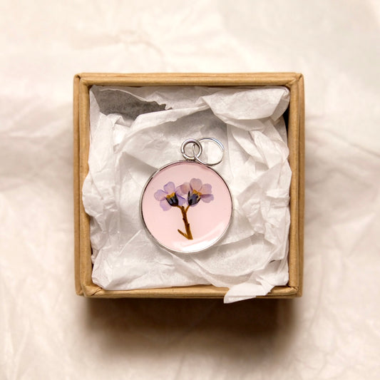 Forget-me-not Pendant - Pink