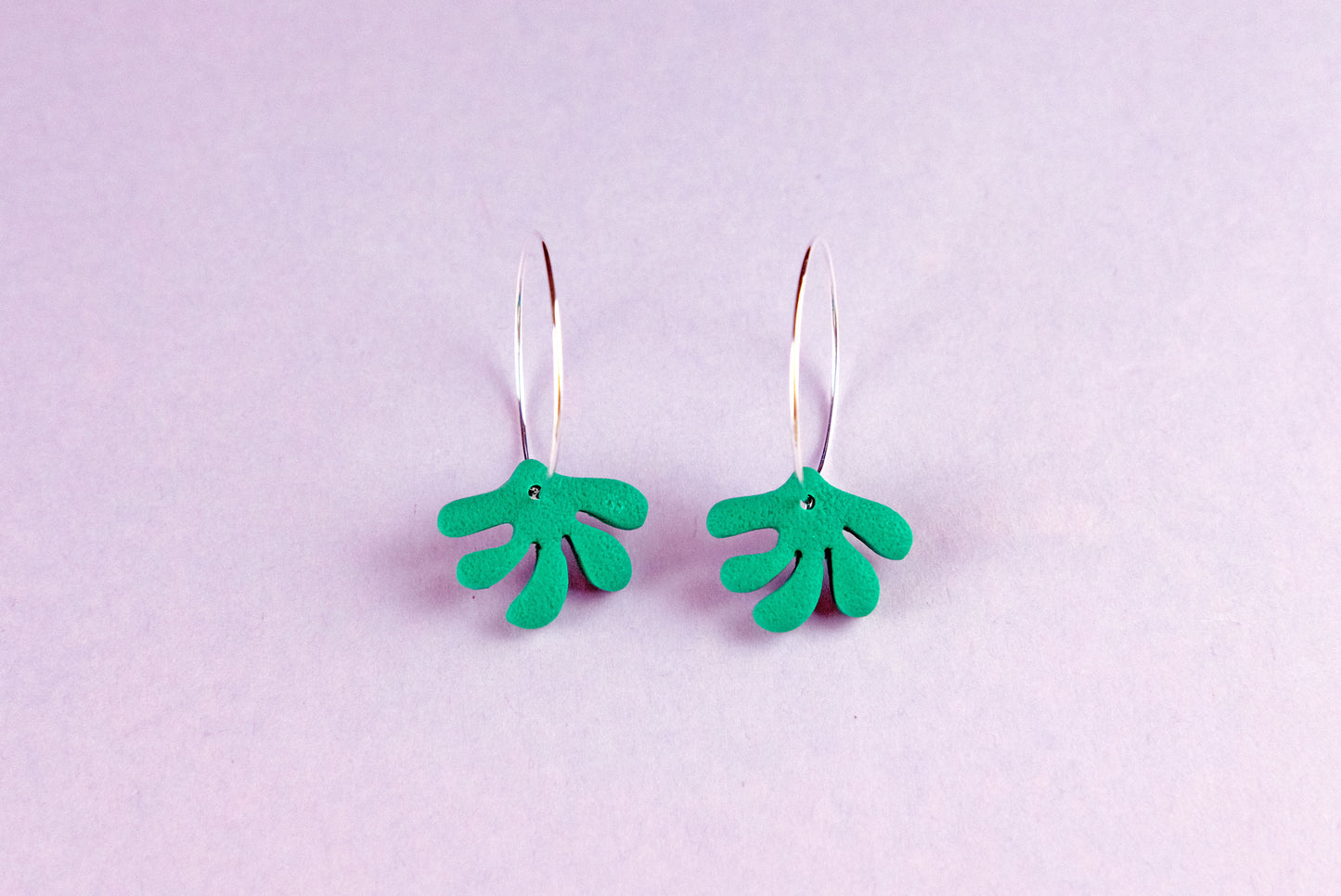 Teal Matisse Hoops