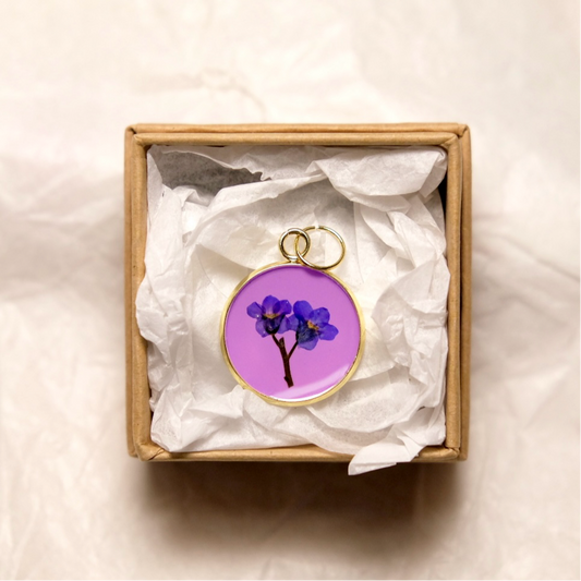 Forget-me-not Pendant - Purple