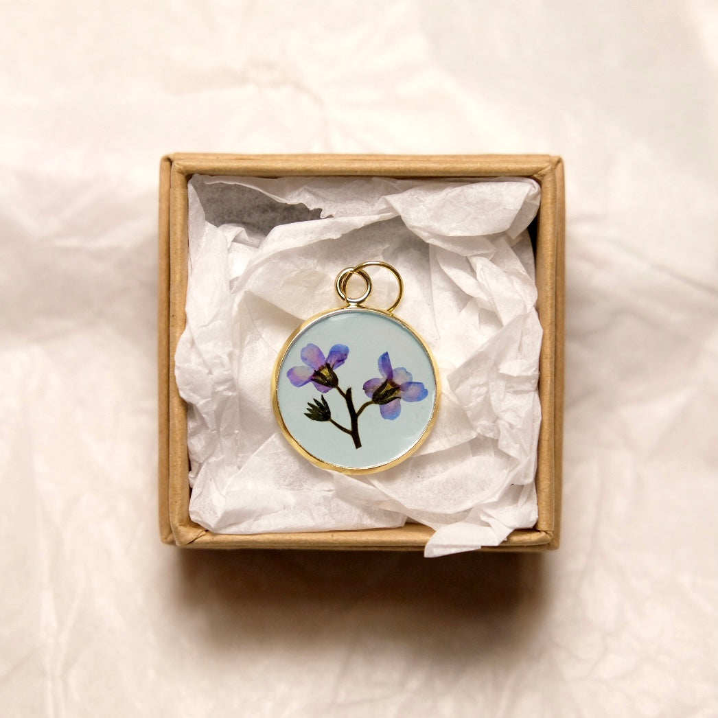 Forget-me-not Pendant - Blue