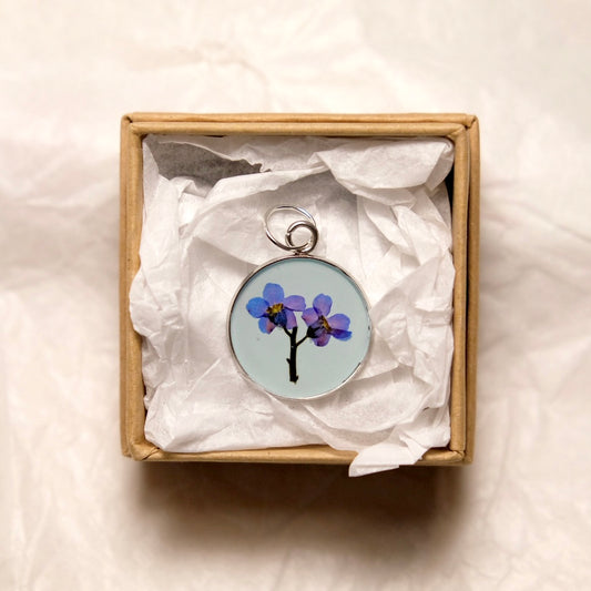 Forget-me-not Pendant - Blue